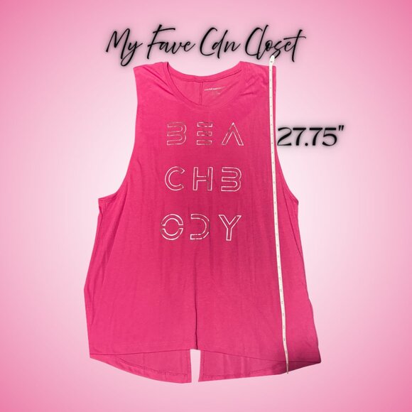 Fuchsia Pink Beach body Tank Top**Ladies XL - Picture 3 of 11